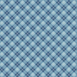 Blue - Diagonal Plaid